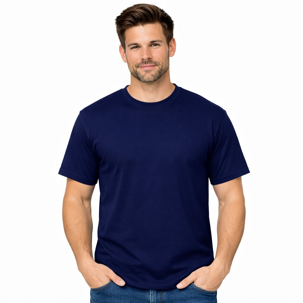BOLD BASICS – NAVY BLUE UNISEX T‑SHIRT - 180 GSM
