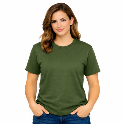 BOLD BASICS – ARMY GREEN UNISEX T‑SHIRT - 180 GSM