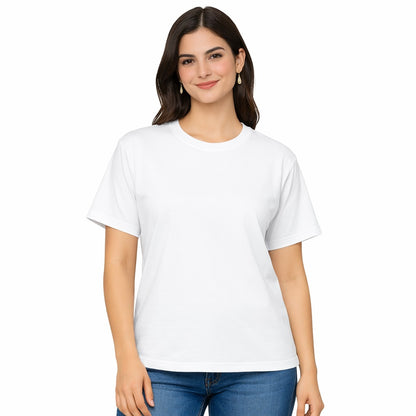 BOLD BASICS – WHITE UNISEX T‑SHIRT - 210 GSM