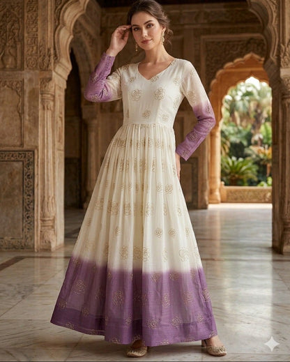 Ivory & Lavender / Off-White & Plum🏷️