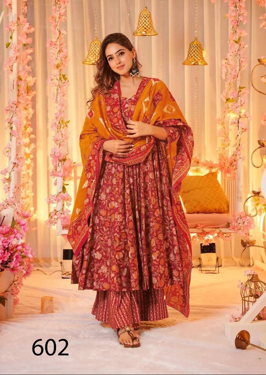 MNK1876‑BestSelling‑MaslinSilk‑KurtiPantDupatta‑MaroonOrangeDupattaSet.jpg