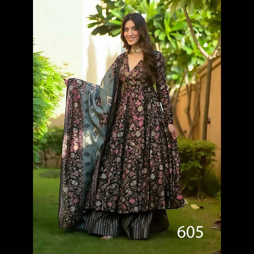 MNK1876‑BestSelling‑MaslinSilk‑KurtiPantDupatta‑DarkFloralEnsemble.jpg

