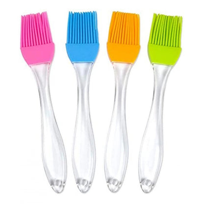 Generic Pack Of 10_Silicone Oil Brush – Heat Resistant Cooking And Baking Basting Brush (Color: Assorted )