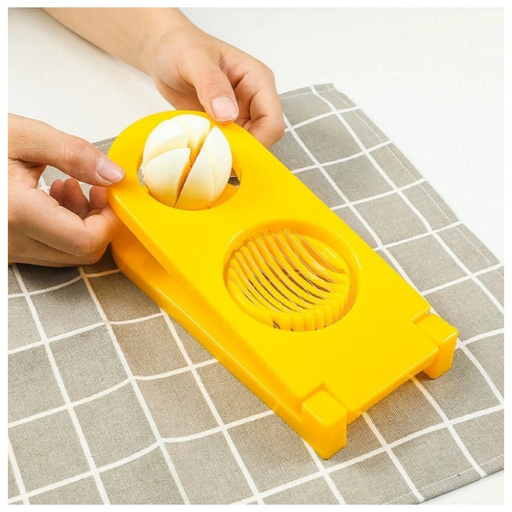 Generic Pack of 2_2-in-1 Egg And Mushroom Slicer – (Color: Assorted )