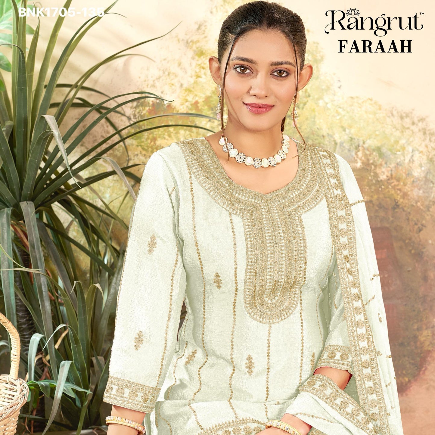 EMBROIDERY Kurti Set - BNK1705