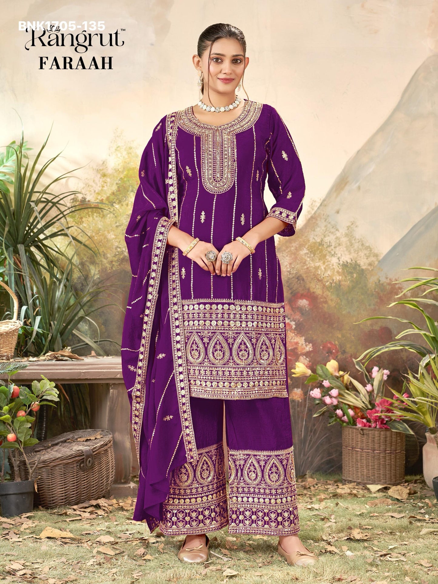 EMBROIDERY Kurti Set - BNK1705
