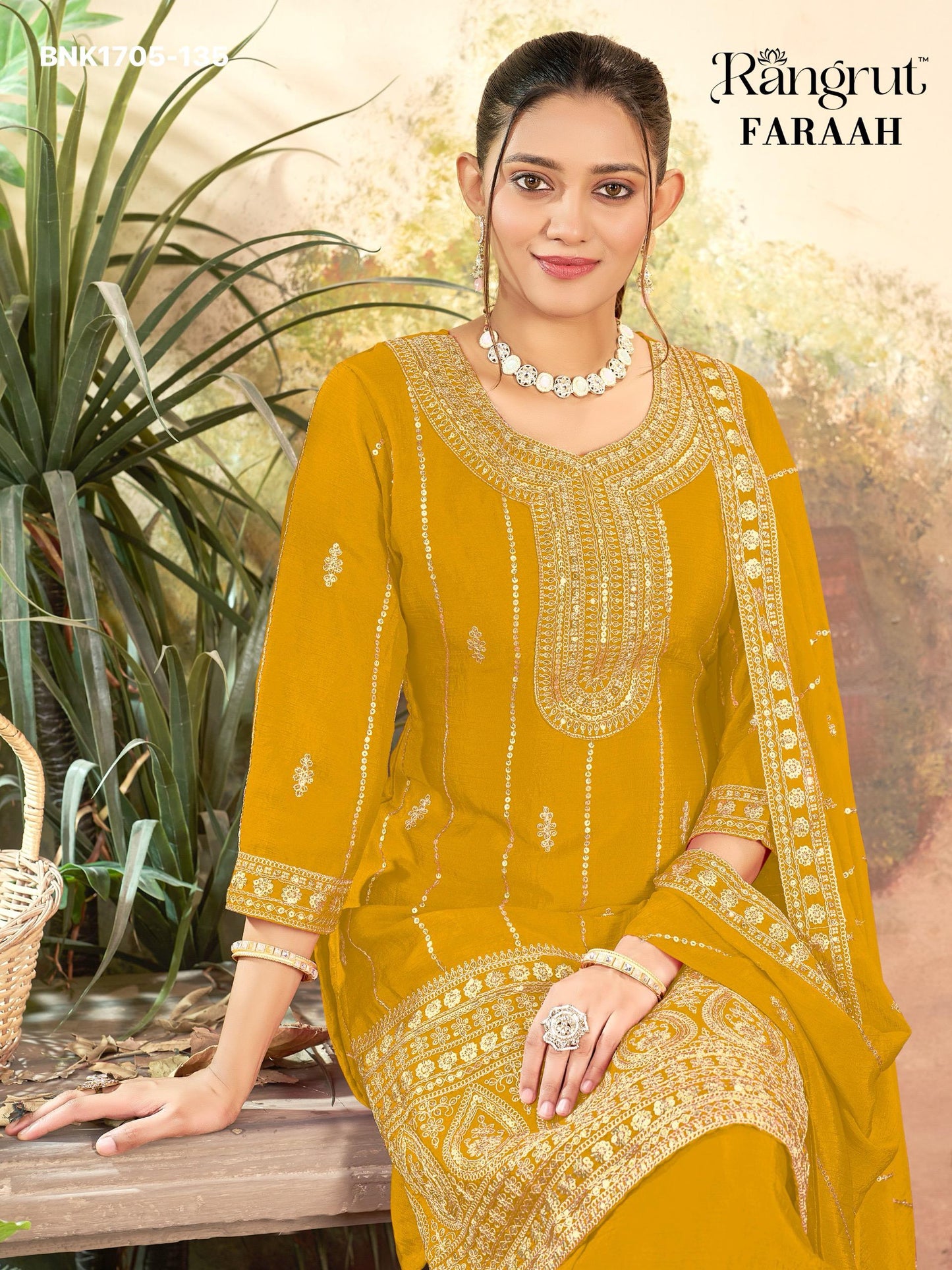EMBROIDERY Kurti Set - BNK1705