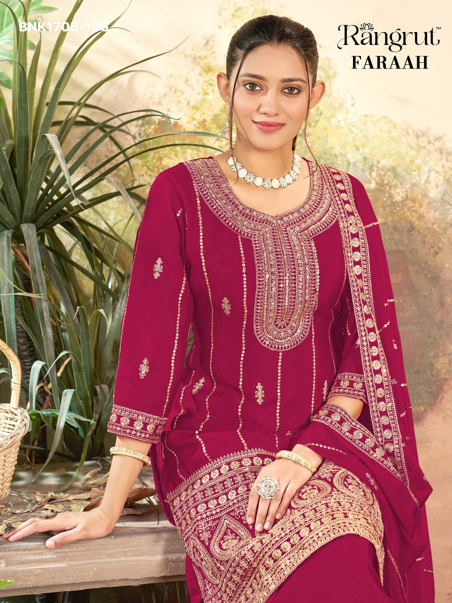 EMBROIDERY Kurti Set - BNK1705