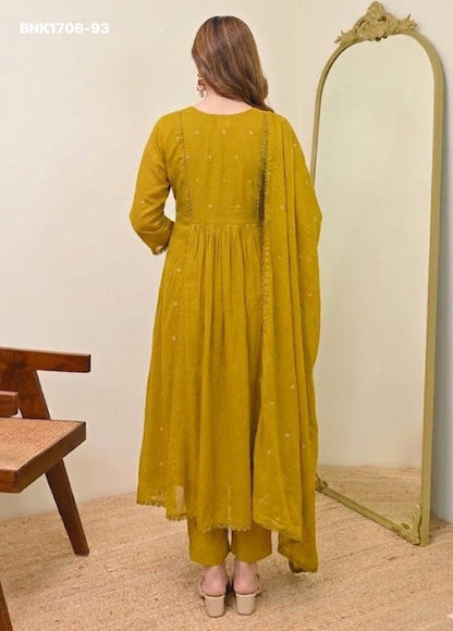 Mull-Chanderi Embroidered - BNK1706