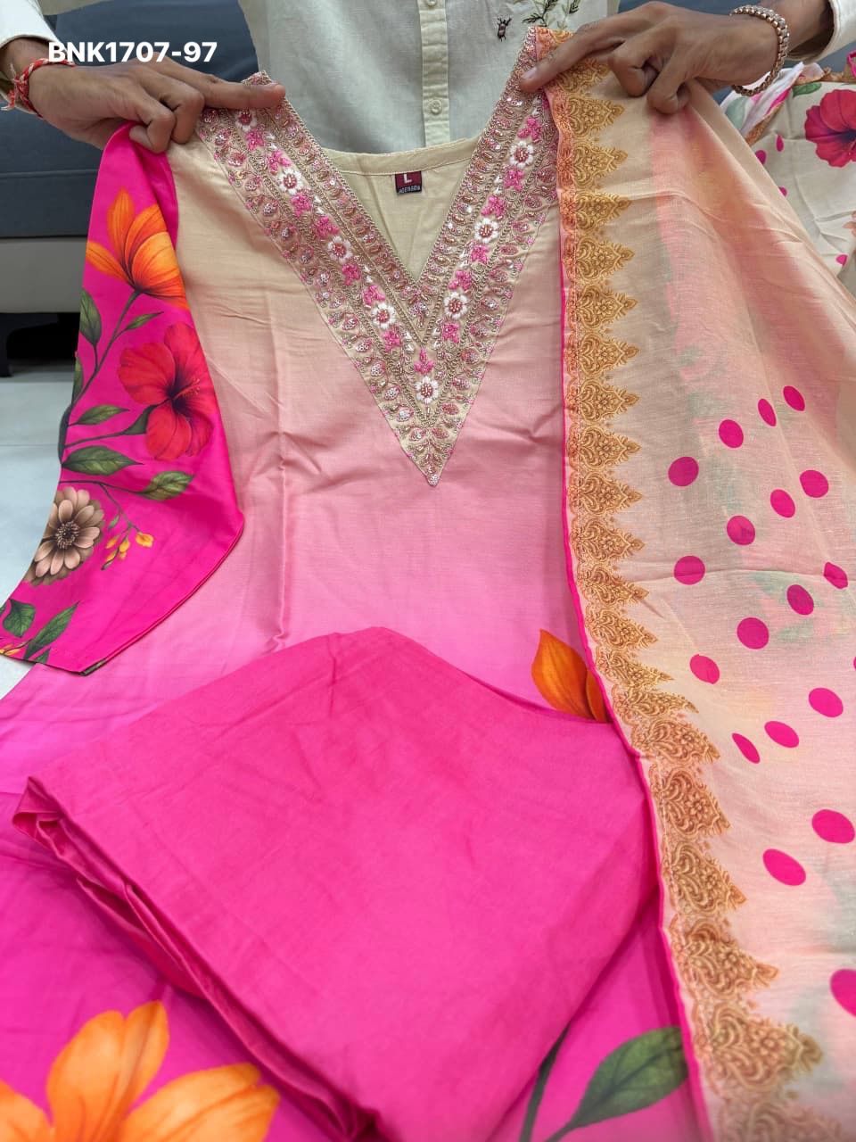 Premium Hand Work Kurti- BNK1707