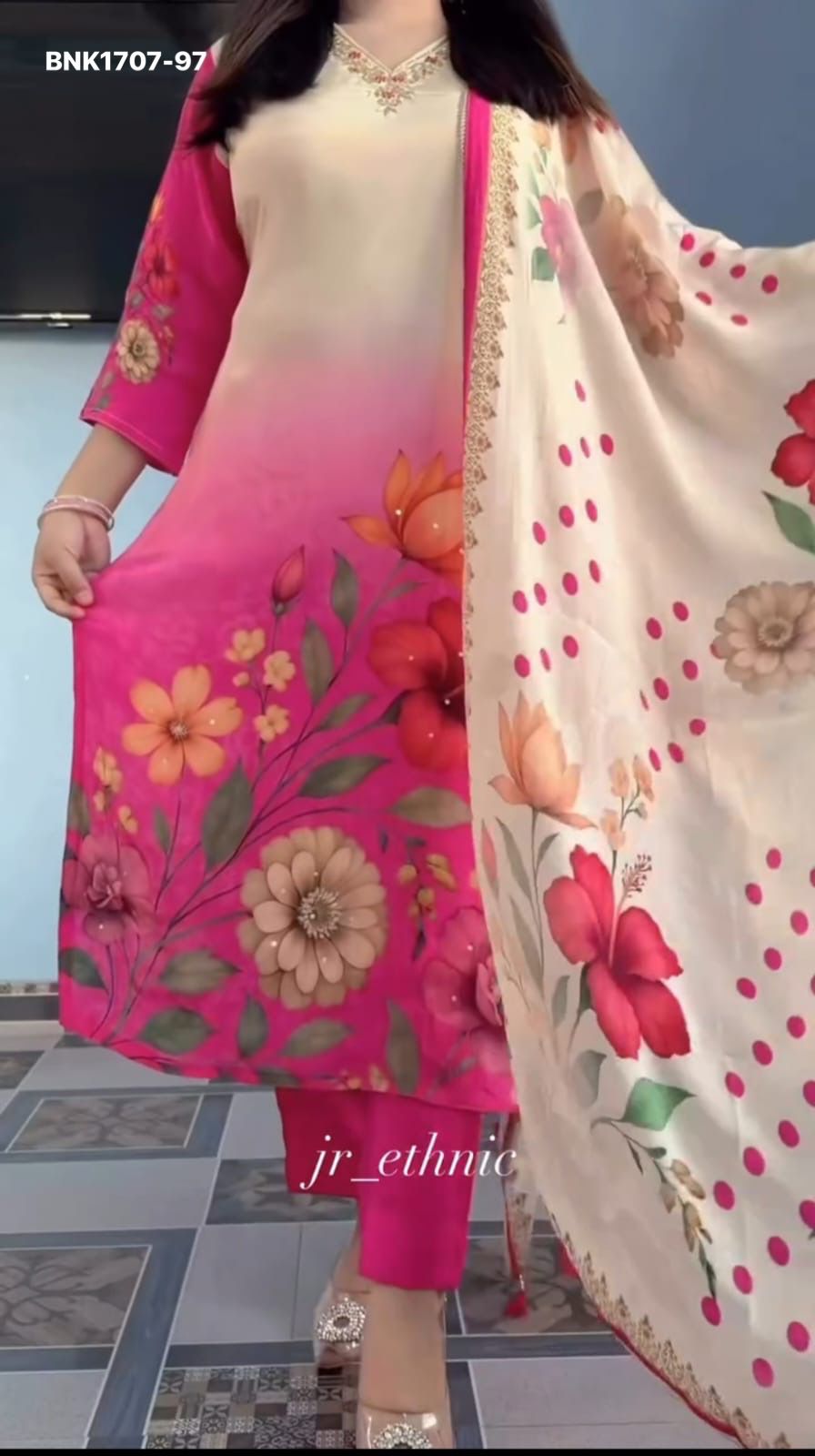 Premium Hand Work Kurti- BNK1707
