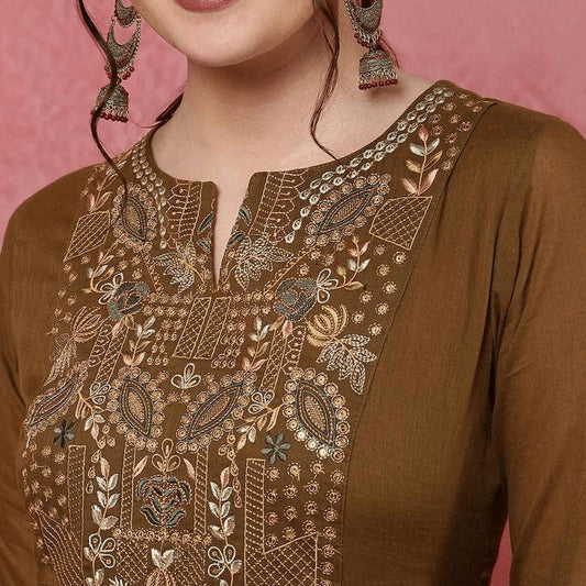 Anarkali Kurti ~ Pant & Dupatta  - BNK1703