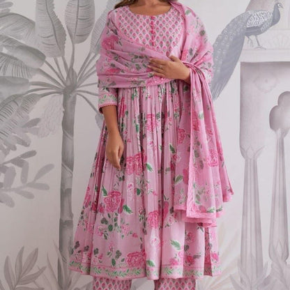 Fully Flair Anarkali With Hand work-BNK1728