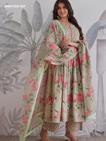 Fully Flair Anarkali With Hand work-BNK1728