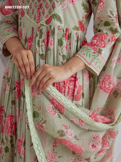 Fully Flair Anarkali With Hand work-BNK1728