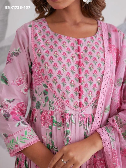 Fully Flair Anarkali With Hand work-BNK1728
