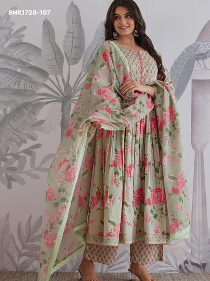 Fully Flair Anarkali With Hand work-BNK1728
