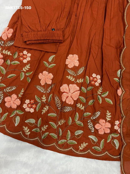 Anarkali Kurti Set (Cotton): BNK1735