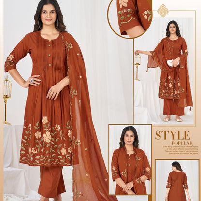 Anarkali Kurti Set (Cotton): BNK1735