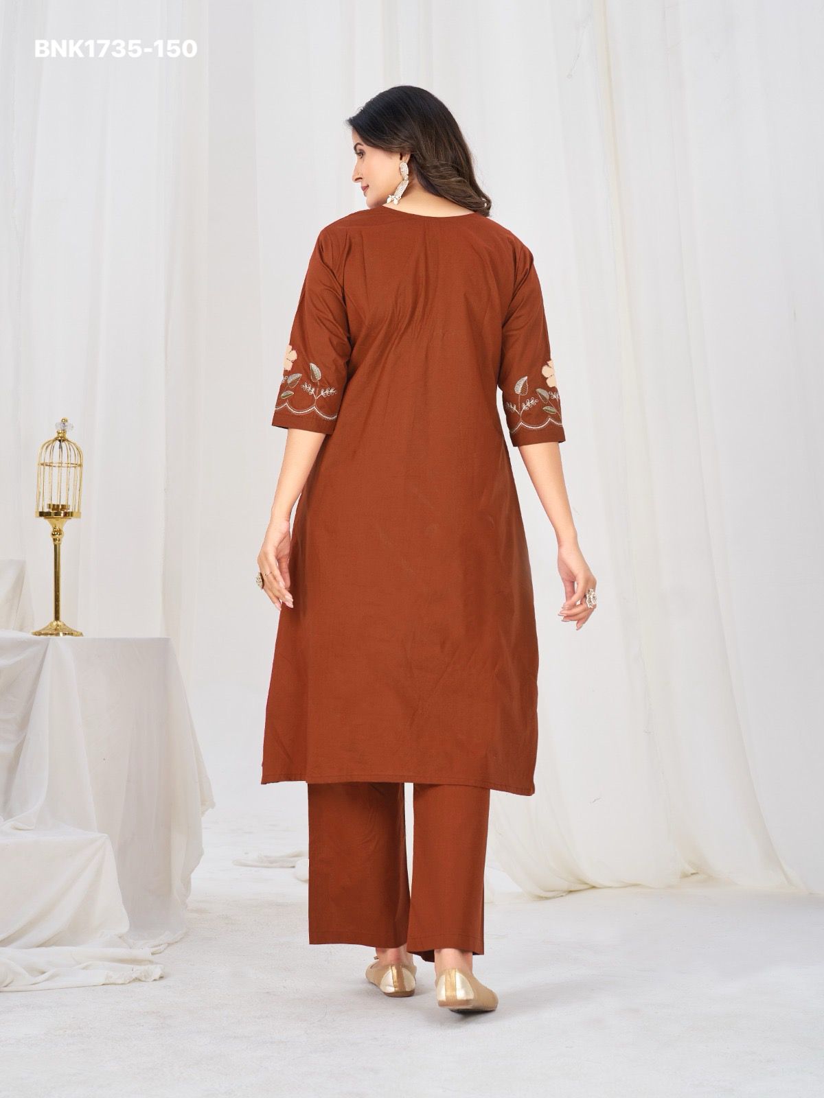 Anarkali Kurti Set (Cotton): BNK1735