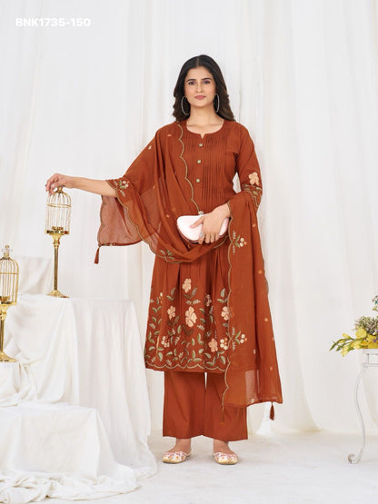 Anarkali Kurti Set (Cotton): BNK1735