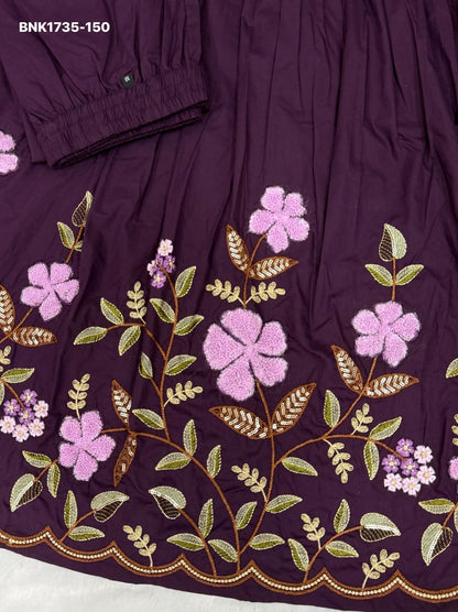 Anarkali Kurti Set (Cotton): BNK1735