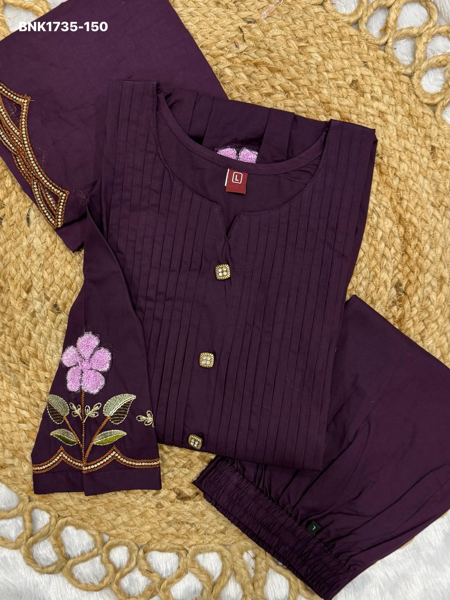 Anarkali Kurti Set (Cotton): BNK1735
