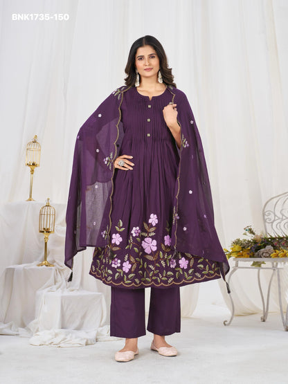 Anarkali Kurti Set (Cotton): BNK1735
