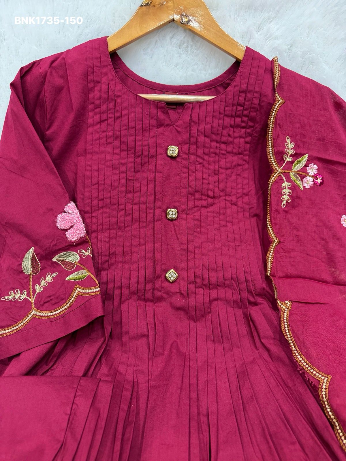 Anarkali Kurti Set (Cotton): BNK1735