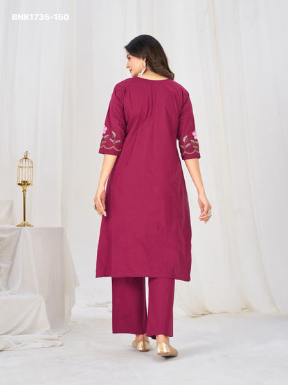 Anarkali Kurti Set (Cotton): BNK1735