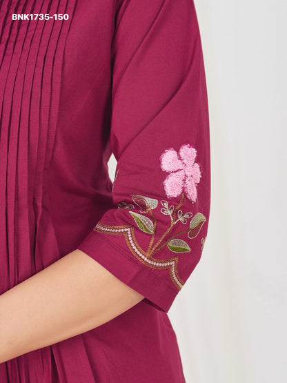 Anarkali Kurti Set (Cotton): BNK1735