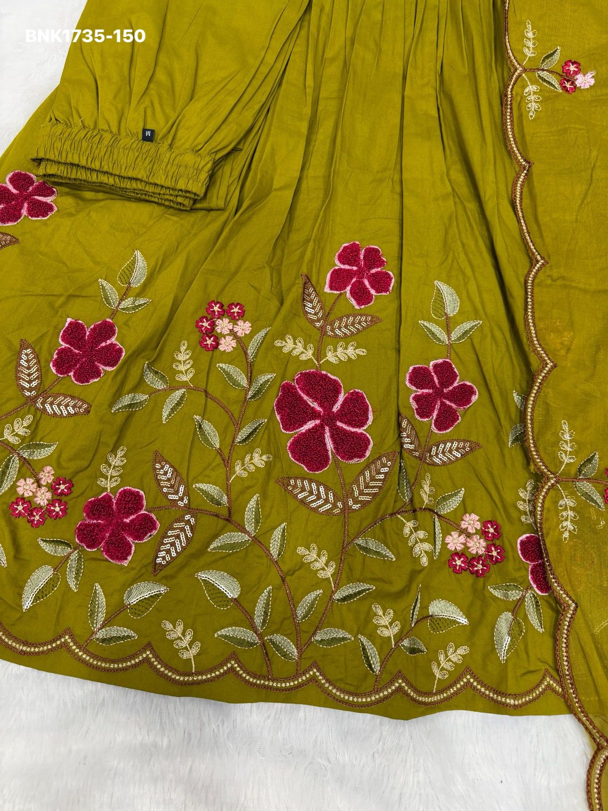 Anarkali Kurti Set (Cotton): BNK1735