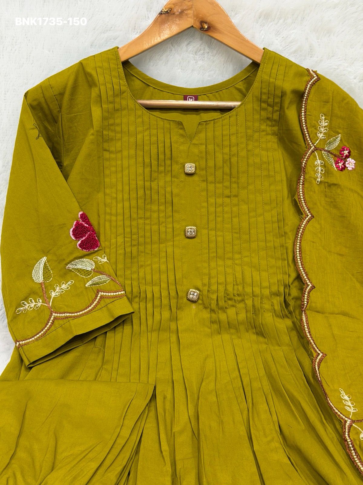 Anarkali Kurti Set (Cotton): BNK1735