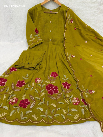 Anarkali Kurti Set (Cotton): BNK1735