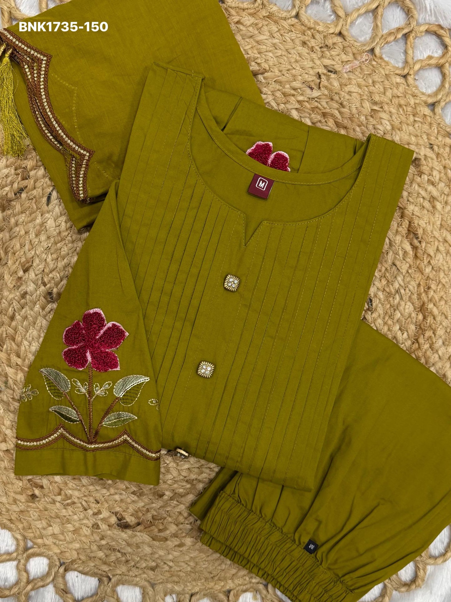 Anarkali Kurti Set (Cotton): BNK1735