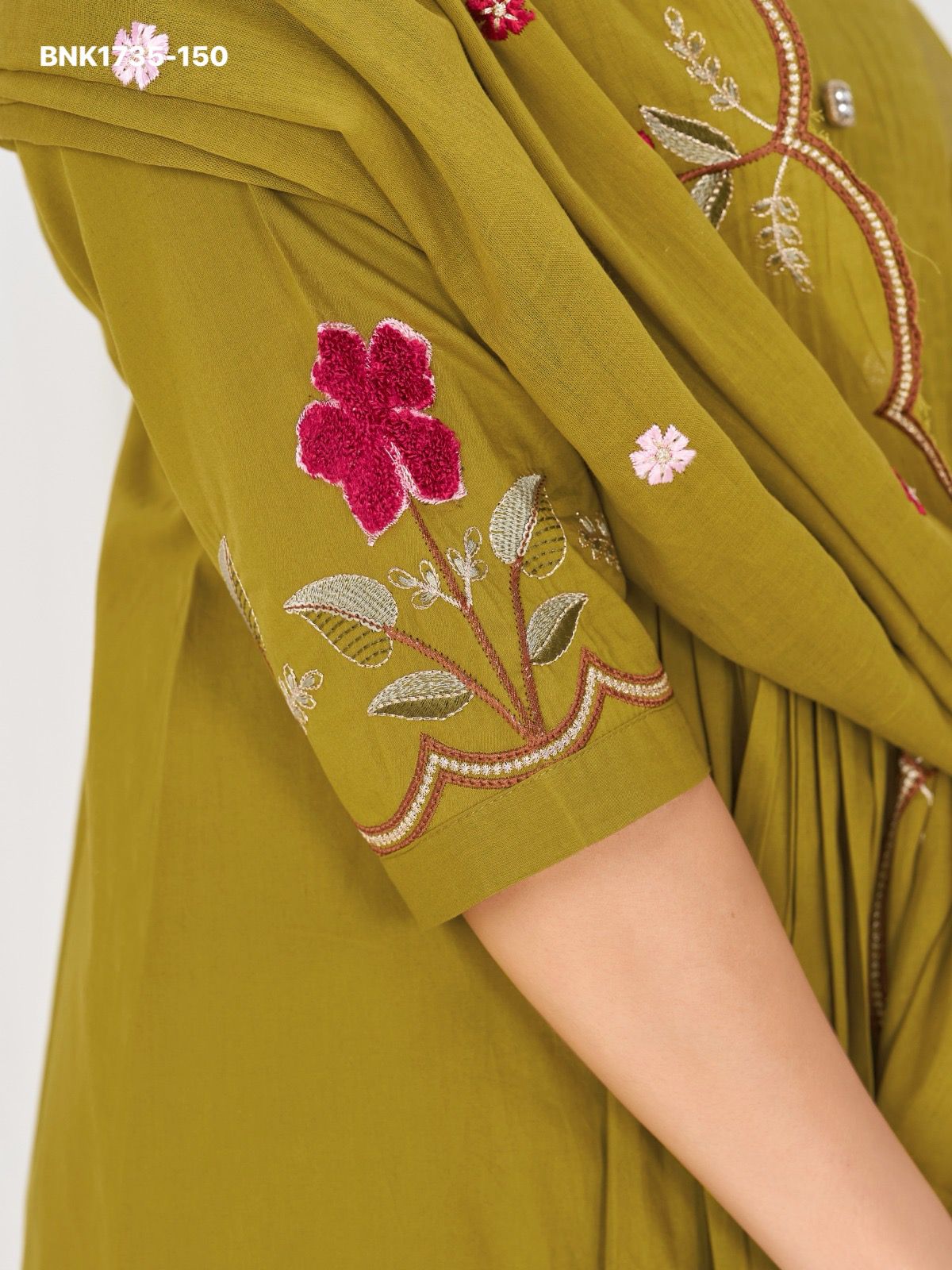 Anarkali Kurti Set (Cotton): BNK1735