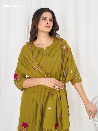 Anarkali Kurti Set (Cotton): BNK1735