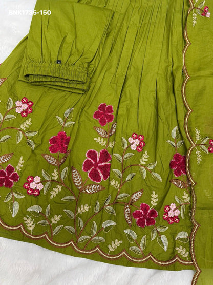 Anarkali Kurti Set (Cotton): BNK1735