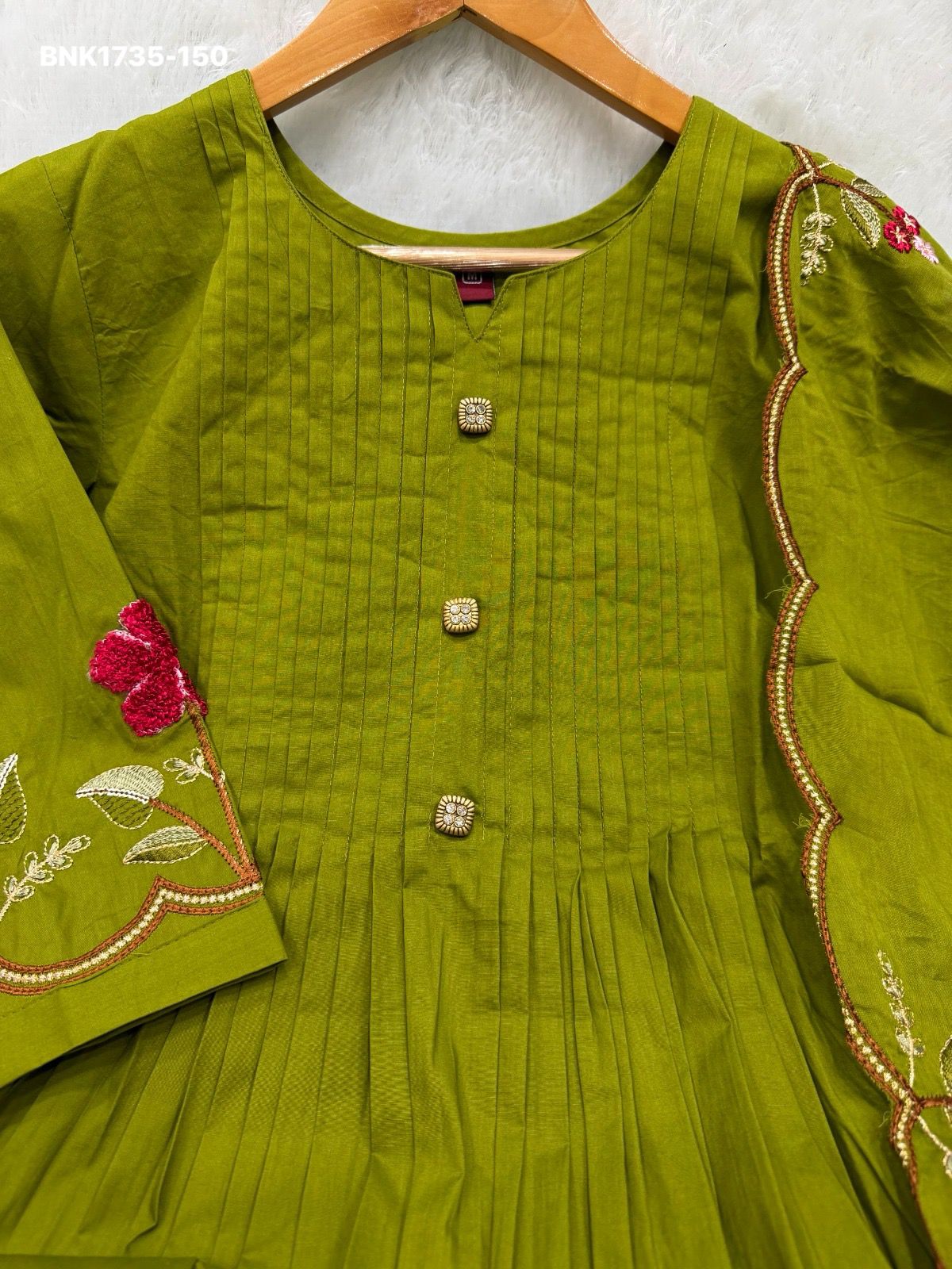 Anarkali Kurti Set (Cotton): BNK1735