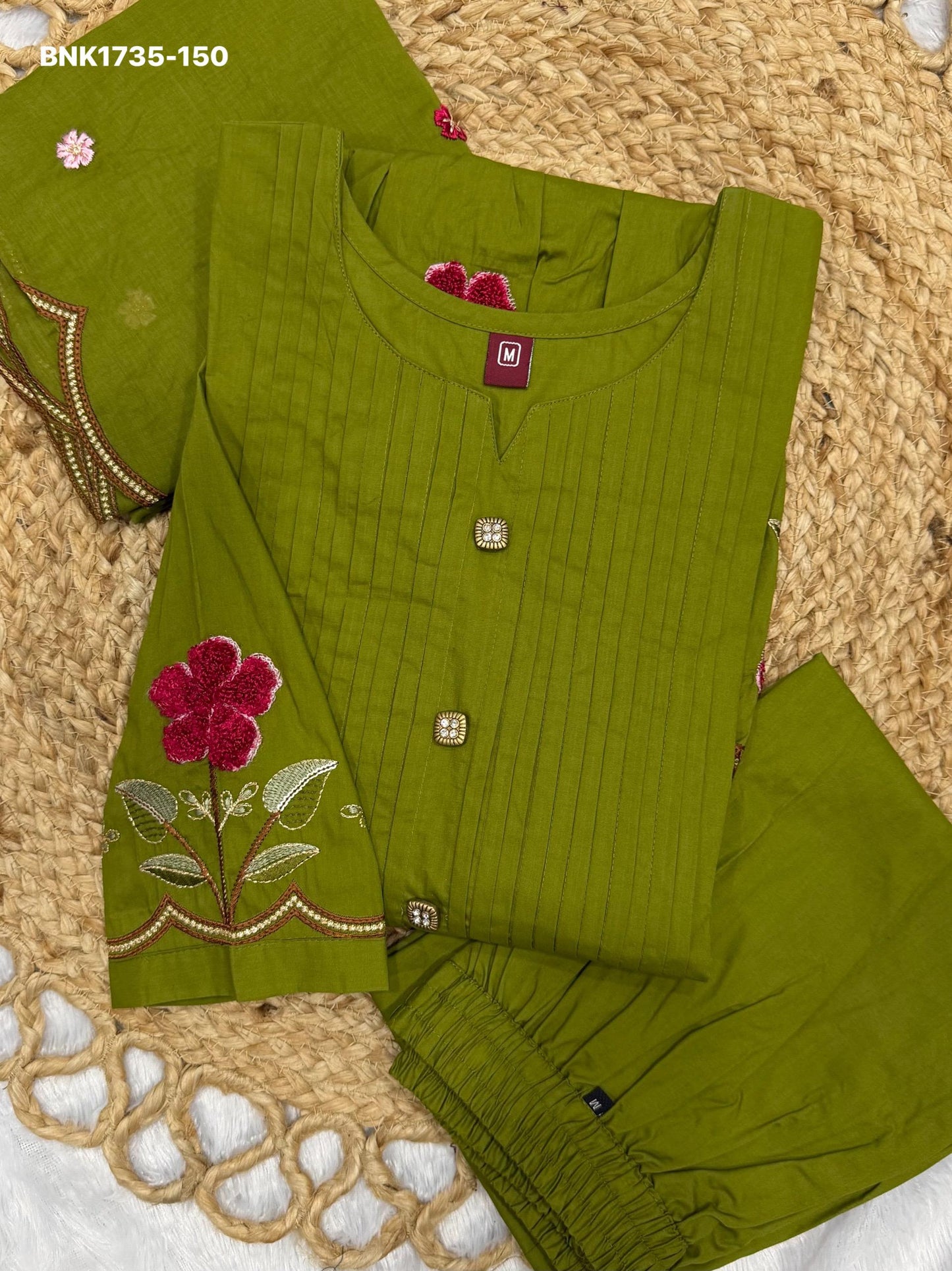 Anarkali Kurti Set (Cotton): BNK1735