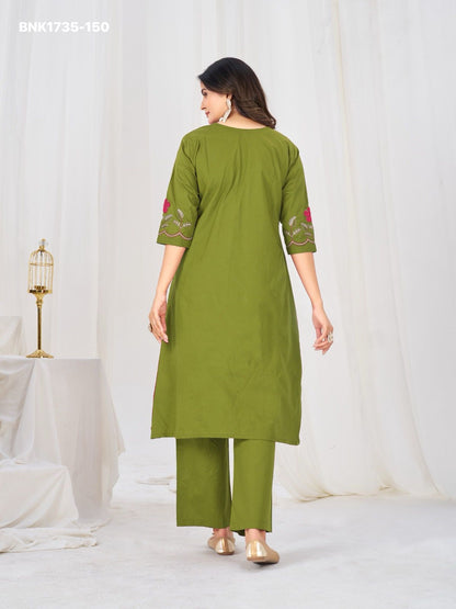 Anarkali Kurti Set (Cotton): BNK1735