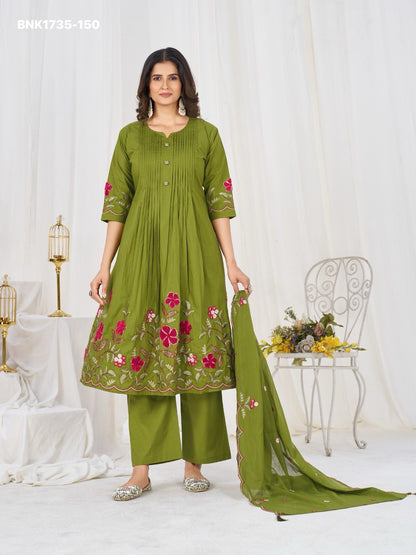 Anarkali Kurti Set (Cotton): BNK1735
