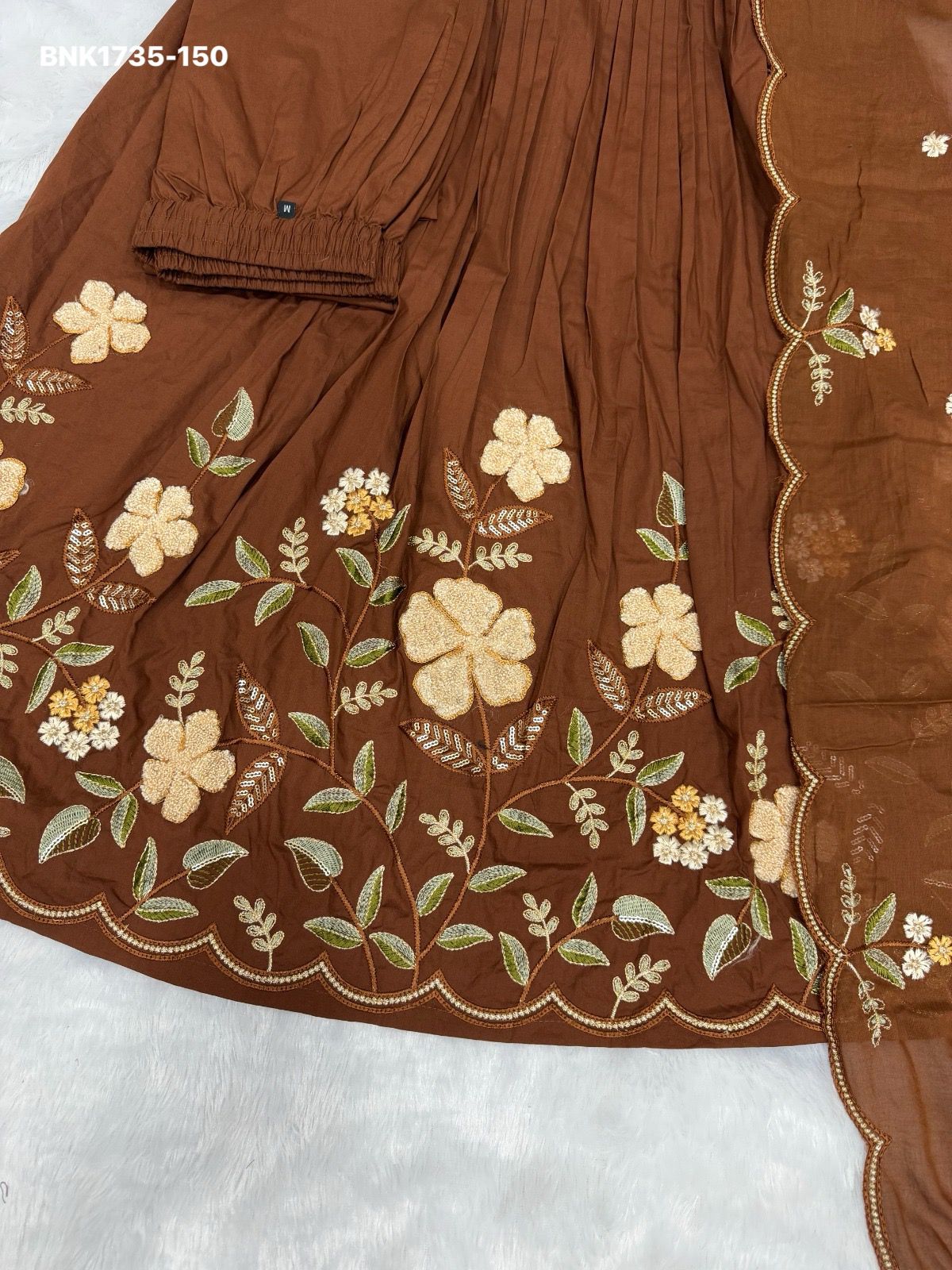 Anarkali Kurti Set (Cotton): BNK1735