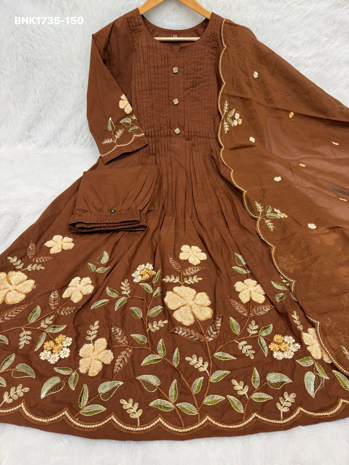 Anarkali Kurti Set (Cotton): BNK1735