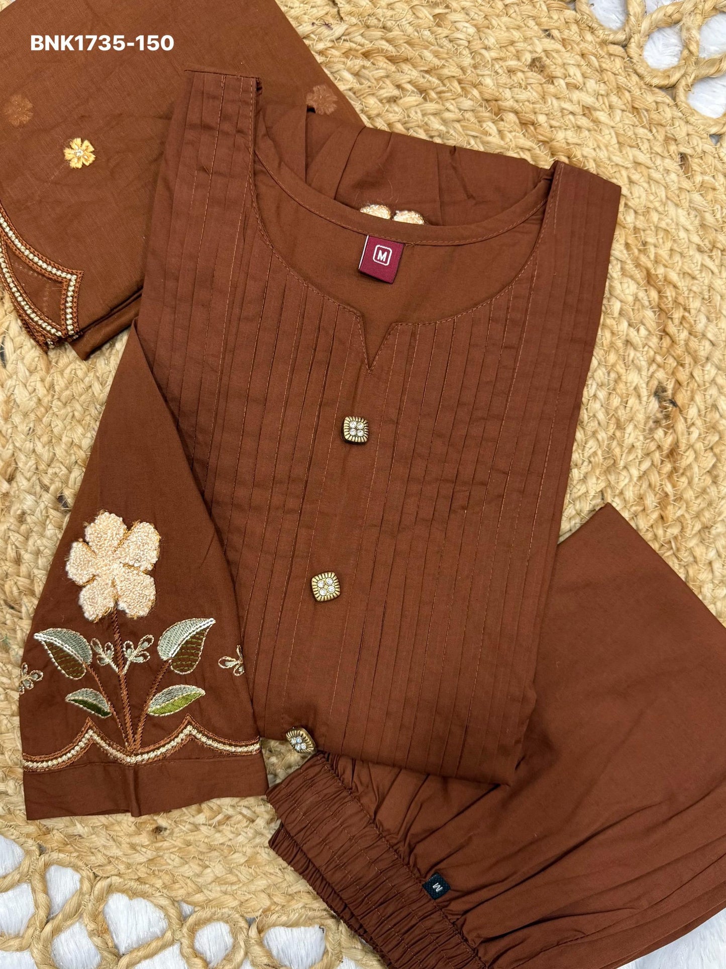 Anarkali Kurti Set (Cotton): BNK1735