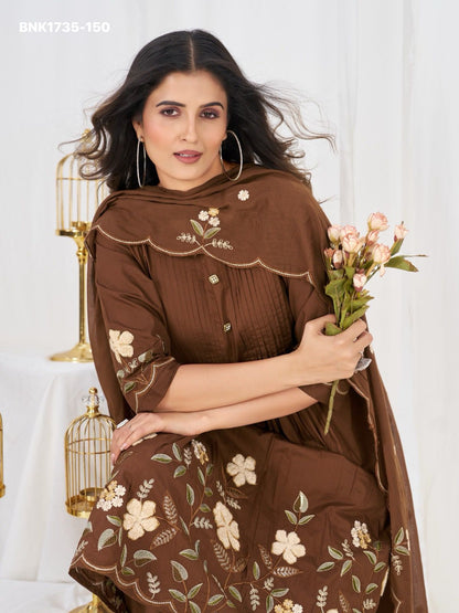 Anarkali Kurti Set (Cotton): BNK1735
