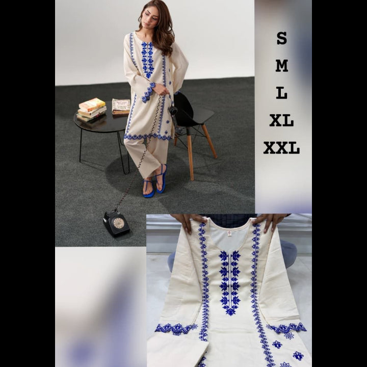 Chanderi Silk Embroidery work Party Wear -BNK1756