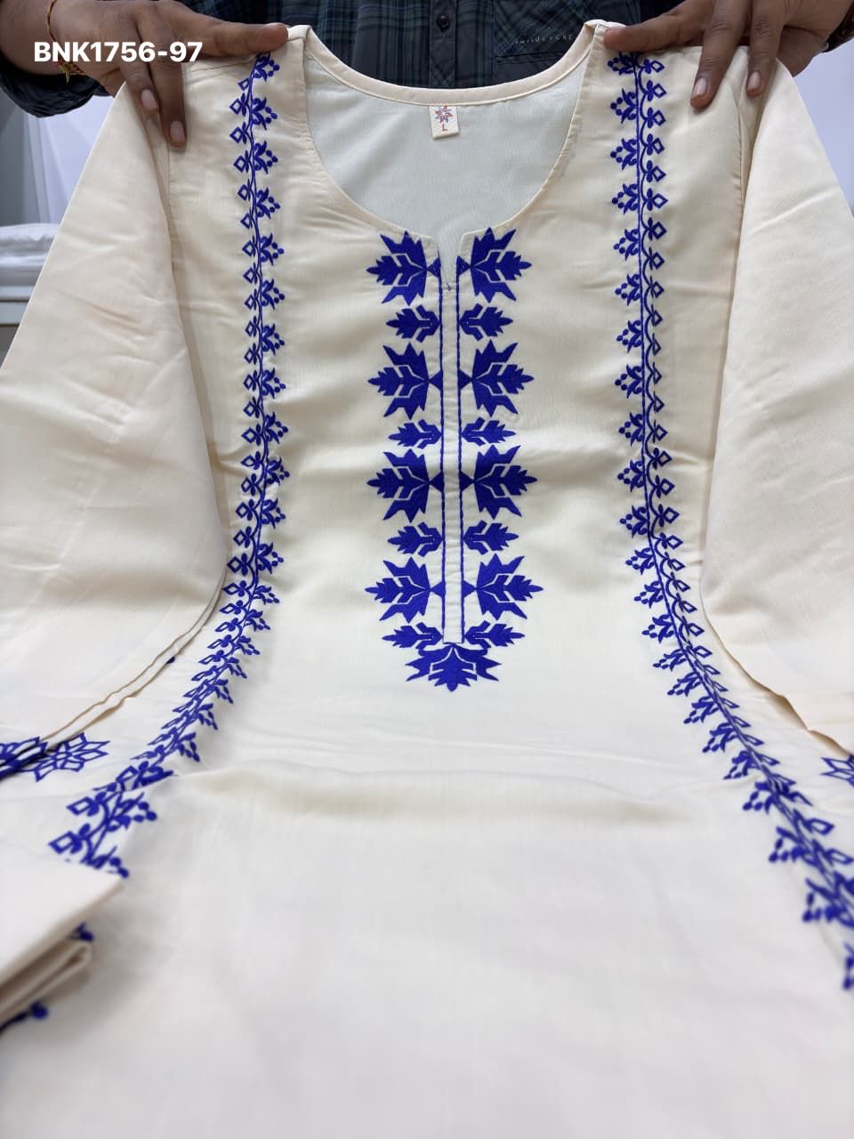 Chanderi Silk Embroidery work Party Wear -BNK1756