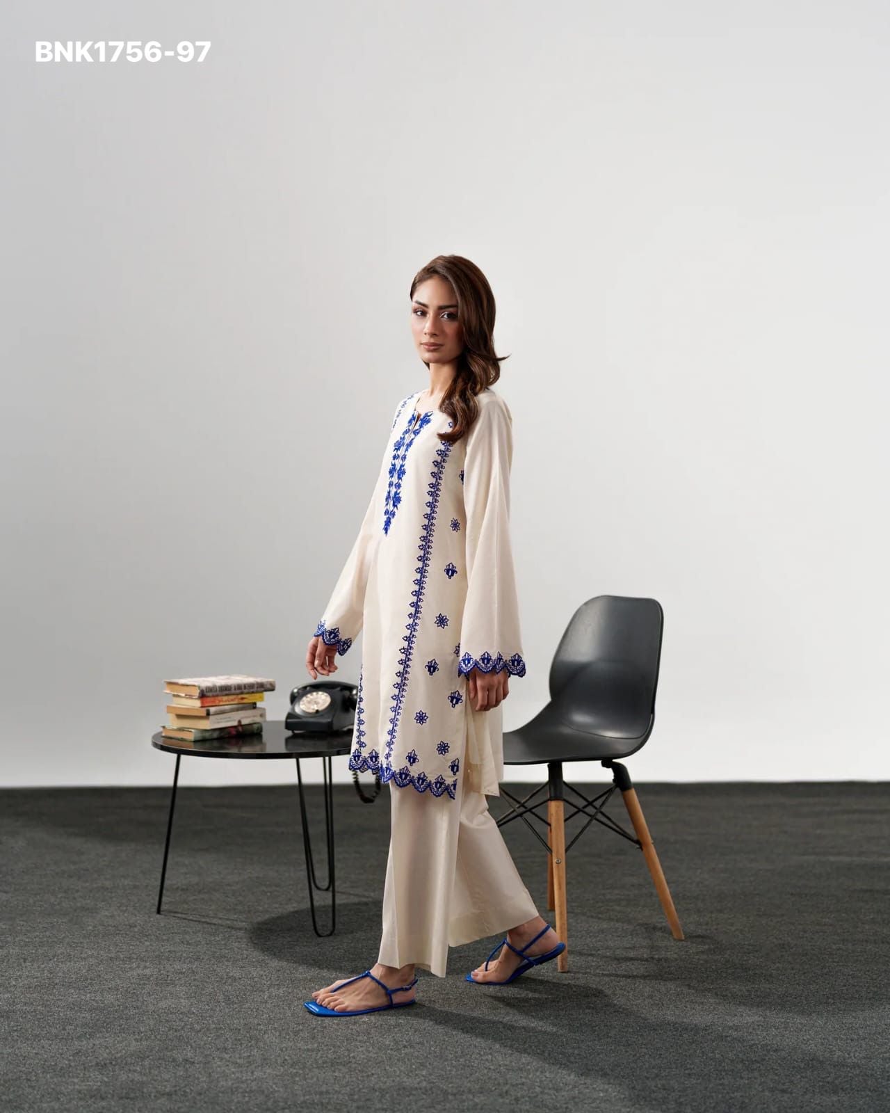Chanderi Silk Embroidery work Party Wear -BNK1756