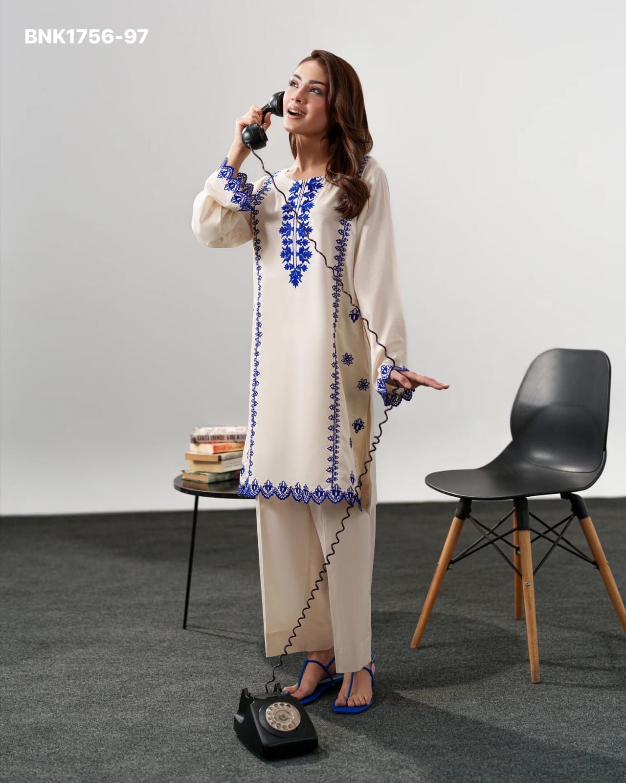 Chanderi Silk Embroidery work Party Wear -BNK1756